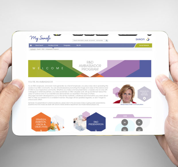 <span>Site web</span>Intranet - Sanofi